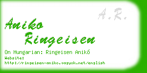 aniko ringeisen business card